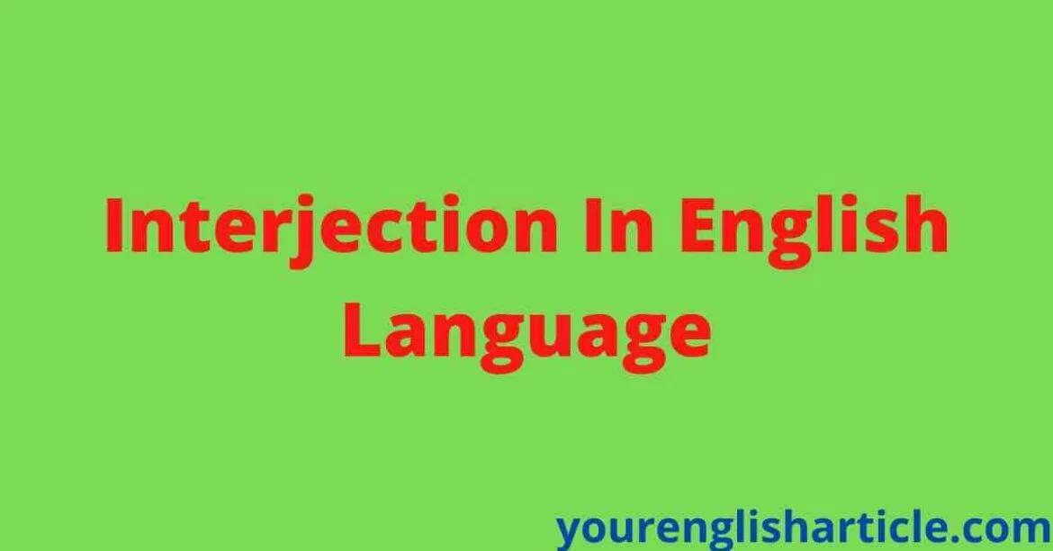 Interjection In English Language | English By Zahid Sir